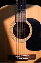 Acoustic guitar banner